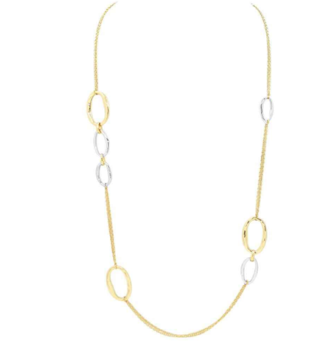 She's a Keeper Long Link Textured Necklace