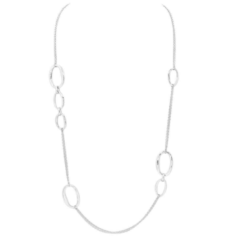 She's a Keeper Long Link Textured Necklace