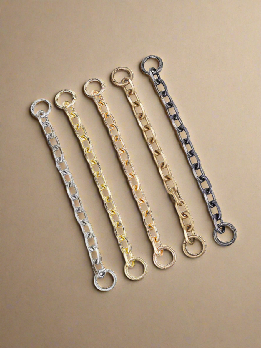 Oval Link Bag Chain With Two Spring Rings