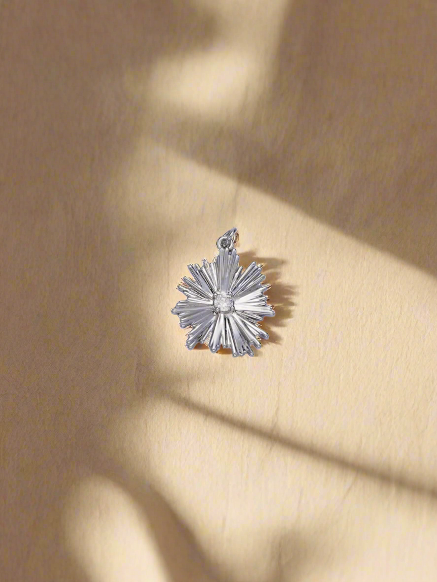 Sunburst Flower Charm