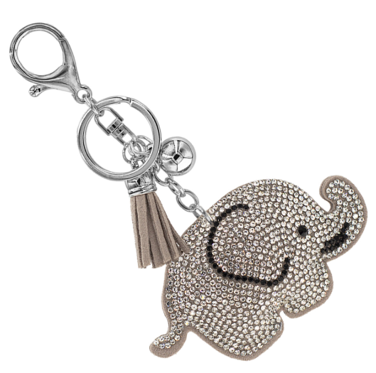Rhinestone Crystal Cushion Bag Charm