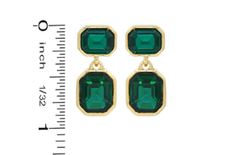 Jeaneane's Bella Elegance Post Back Crystal Drop Earrings