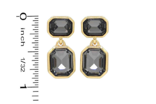 Jeaneane's Bella Elegance Post Back Crystal Drop Earrings