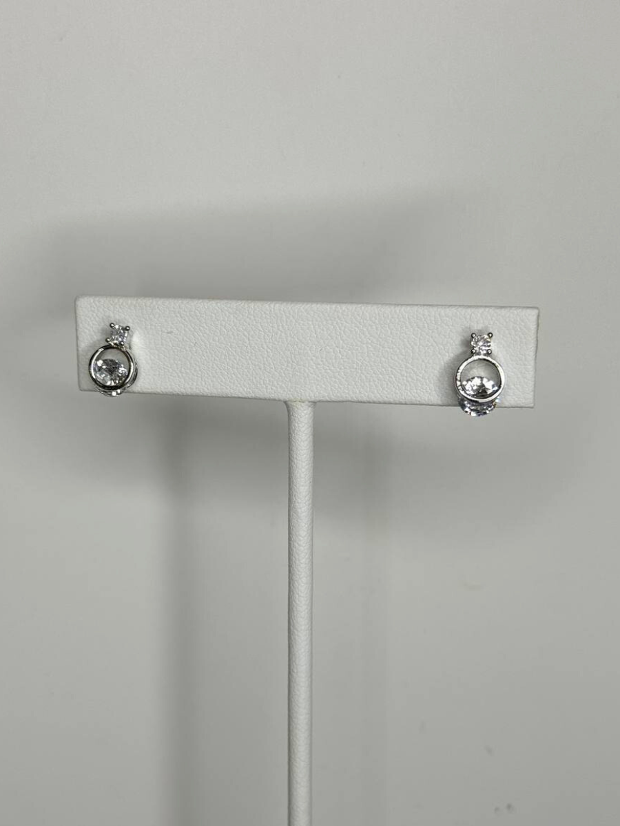 CZ Tied In A Knot Earring