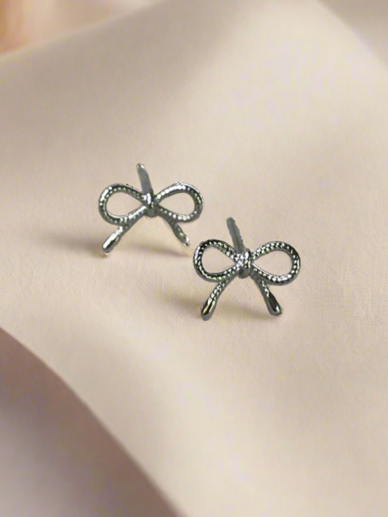 Bow Trio Gold Dipped Stud Earring Set