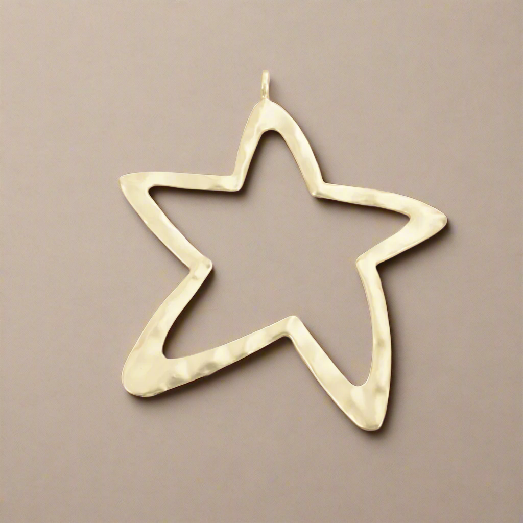 Large Open Star Bag Charm