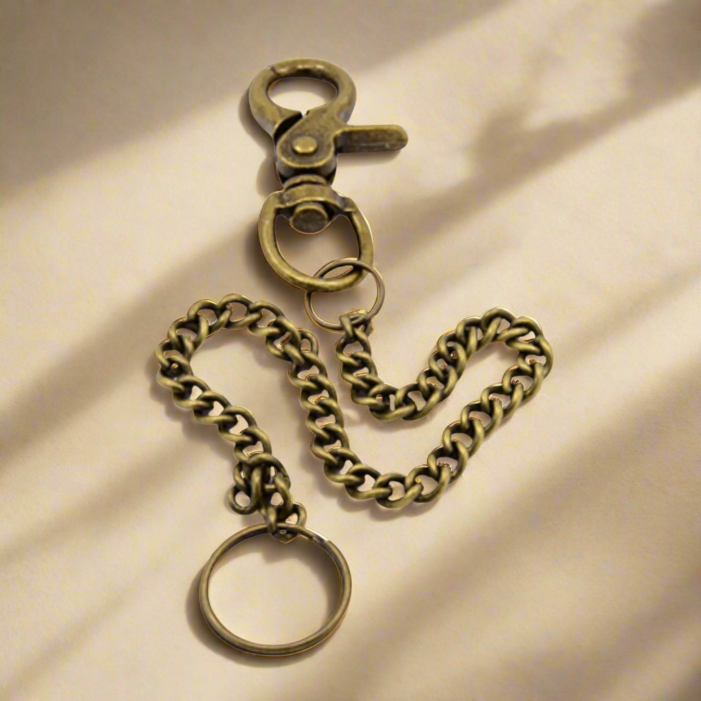 Long Bronze Bag Chain