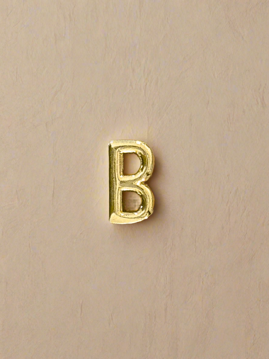 Elegance Gold Initial Threader Charm
