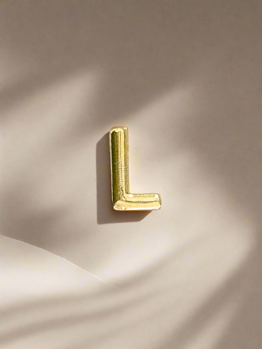 Elegance Gold Initial Threader Charm