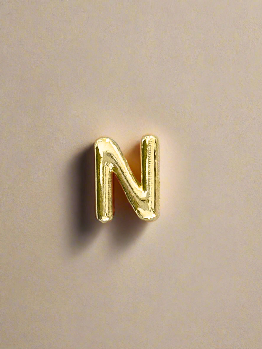 Elegance Gold Initial Threader Charm