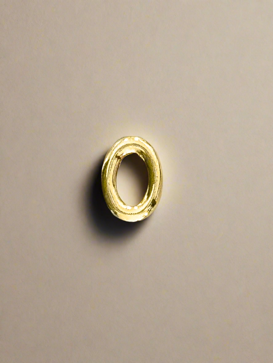 Elegance Gold Initial Threader Charm