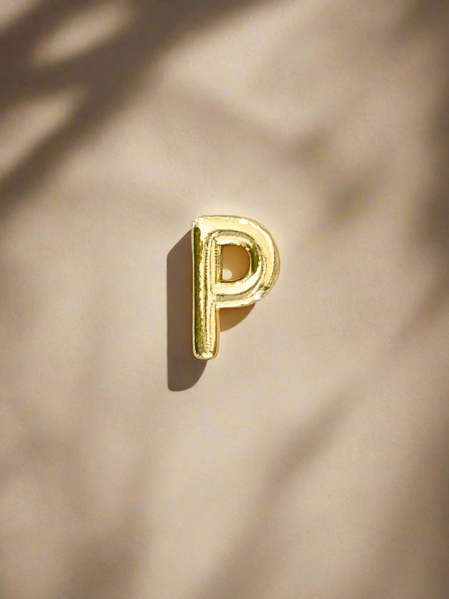 Elegance Gold Initial Threader Charm