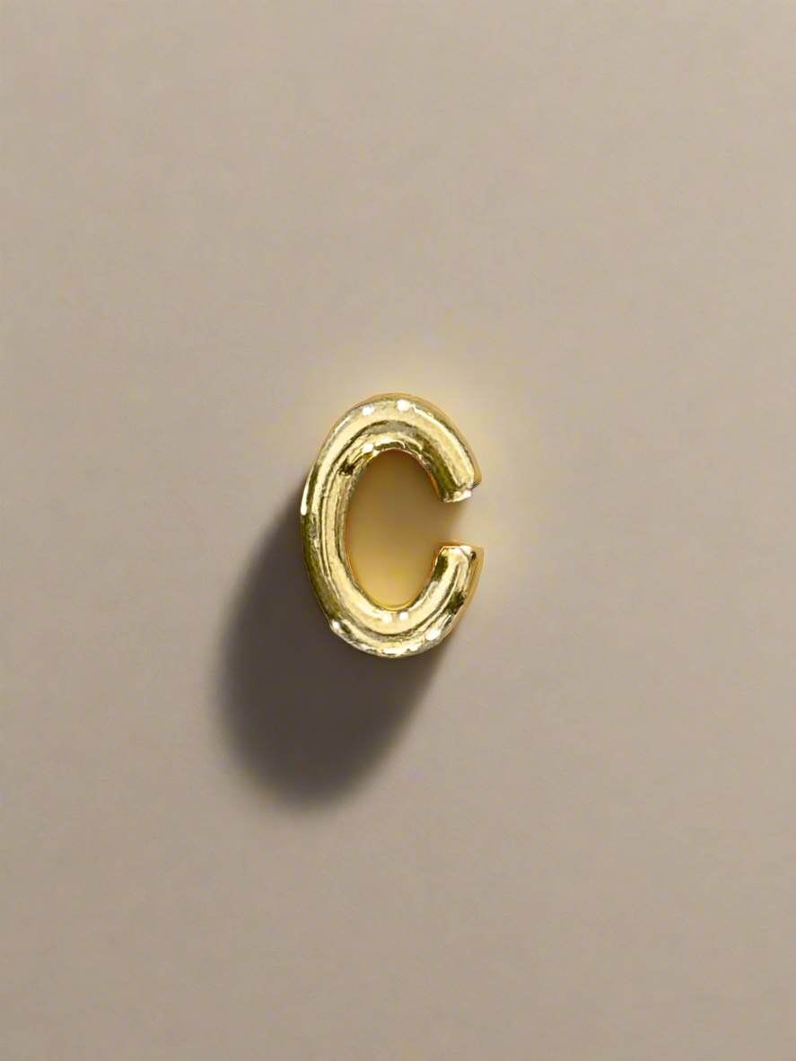 Elegance Gold Initial Threader Charm