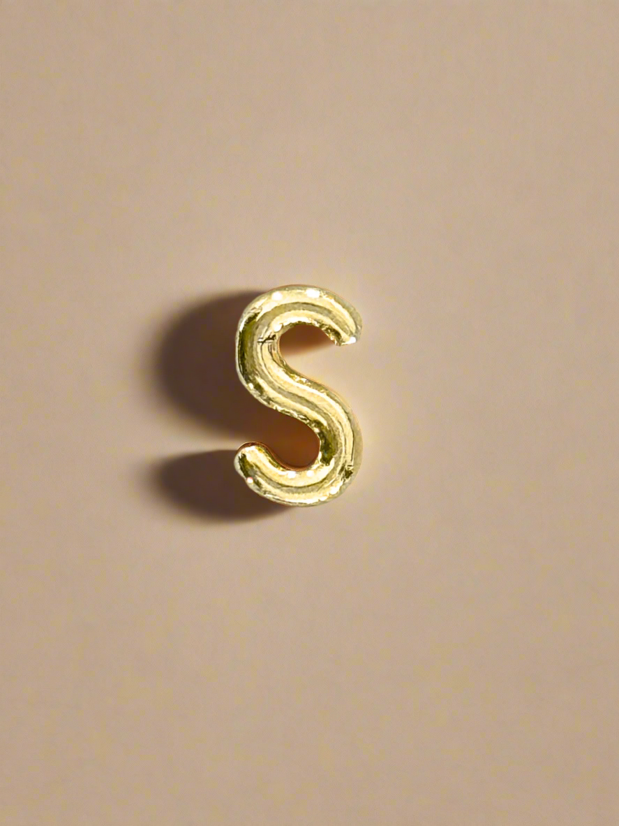 Elegance Gold Initial Threader Charm