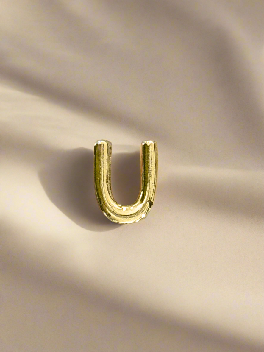 Elegance Gold Initial Threader Charm