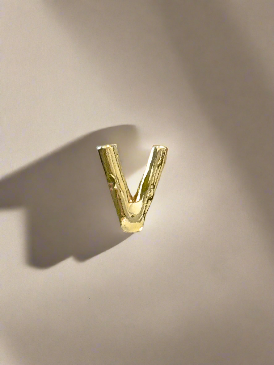Elegance Gold Initial Threader Charm