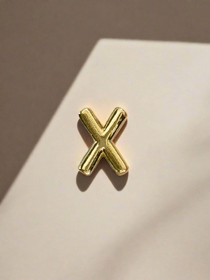 Elegance Gold Initial Threader Charm