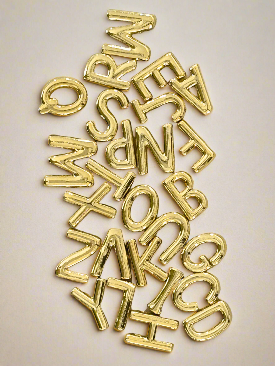 Elegance Gold Initial Threader Charm
