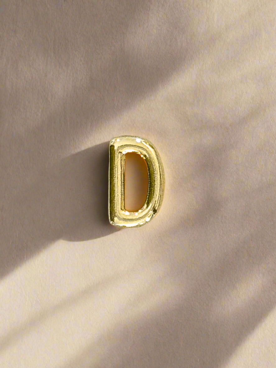 Elegance Gold Initial Threader Charm
