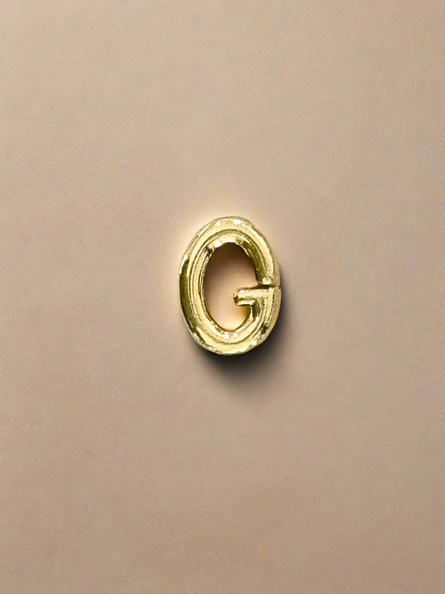 Elegance Gold Initial Threader Charm
