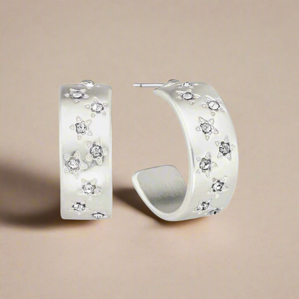 Lexie's Pearl Star Hoops