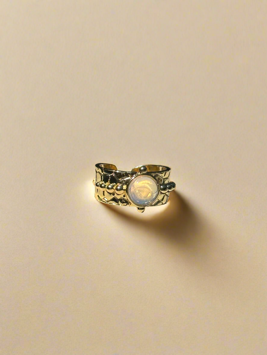 Mystic Oasis Adjustable Opal Ring