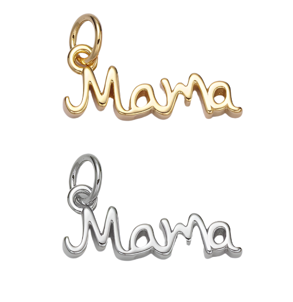 Val 24K Gold Filled Mama Handwritten Script Charm