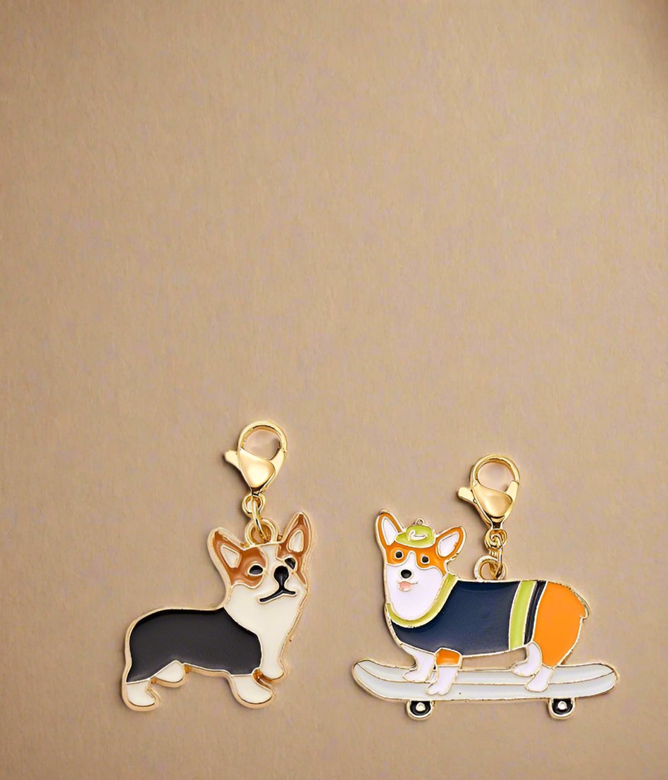 Mix of Dog Lobster Clasp Bag Charms