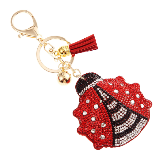 Rhinestone Crystal Cushion Bag Charm