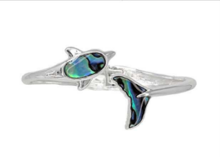 *Preorder* SeaLife Abalone Dolphin Hinge Fashion Bracelet