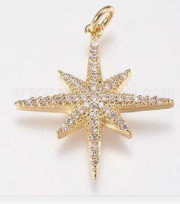Large GD Star Charm Pendant