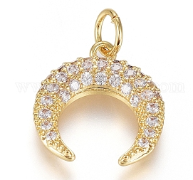 Pave Crescent Moon Charm