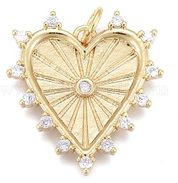 CZ Encrusted Heart of Gold