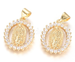 Lady of Guadalupe Gold with Pave Charm