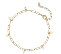 Pearl Charm Chain Clara Anklet