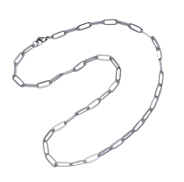 CC Dainty Paperclip Chain Necklace