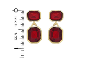 Jeaneane's Bella Elegance Post Back Crystal Drop Earrings