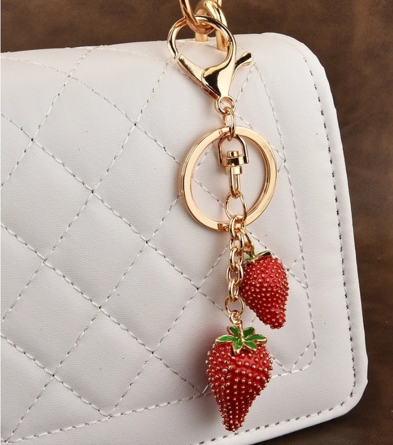 Strawberry Bag Charm