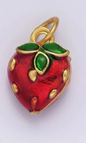 Red Strawberry Fruit Charm