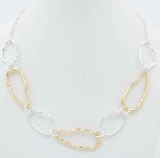 *PREORDER* Meg's Mixed Metal Geometric Necklace