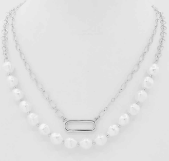 Chansey's Class & Sass Necklace with Pearl Detail