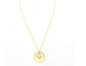 *PREORDER* Julia Long Chain Hammered Textured Oval Pendant Necklace