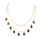 Ivona's Celebration Layered 9 Teardrop Crystal Necklace