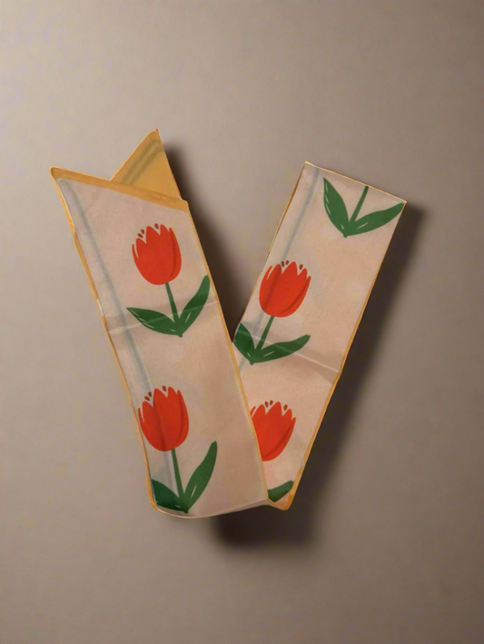 Spring Tulips Bag Scarf