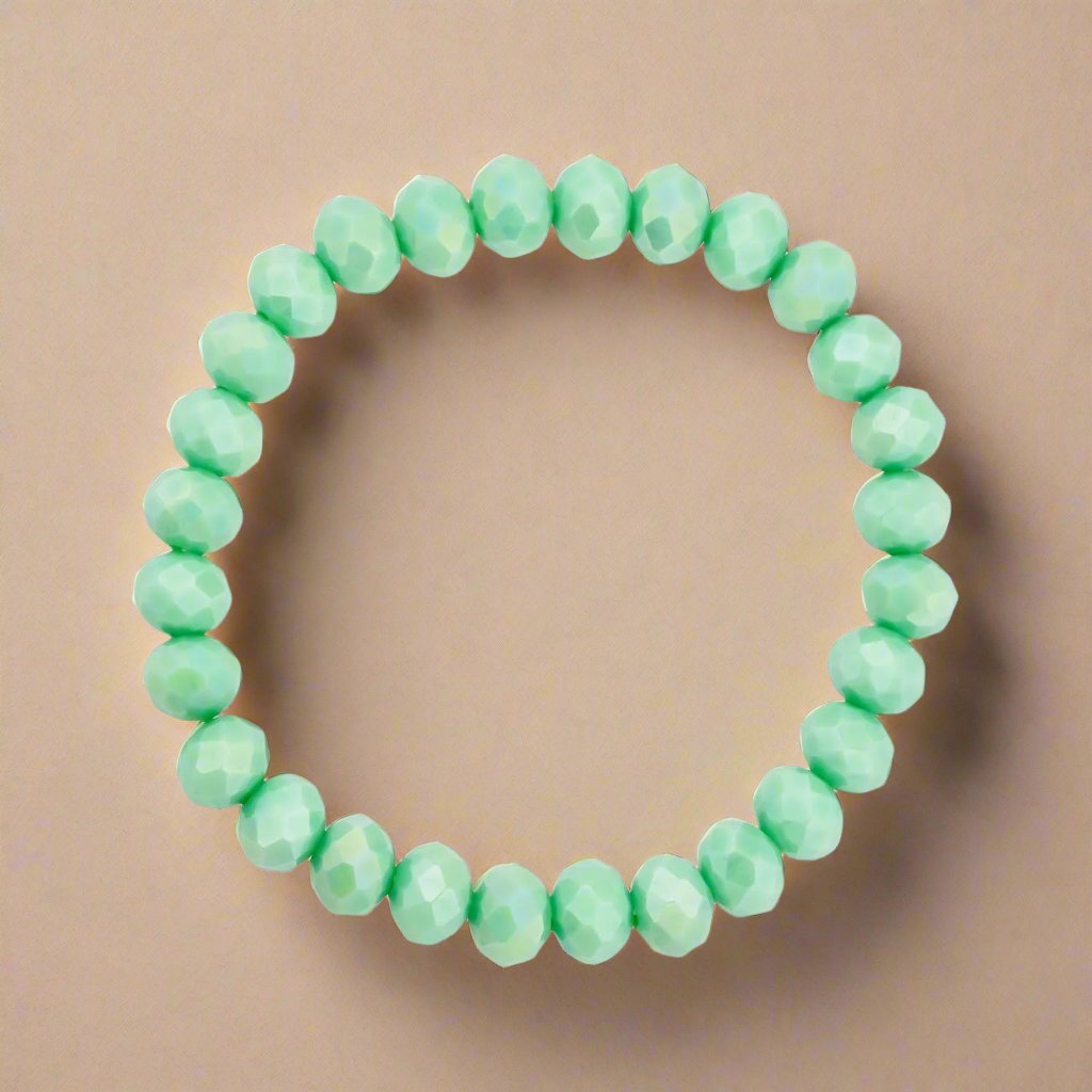 Playful Everyday Glass Bead Stretch Bracelet