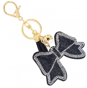 Bow Rhinestone Cushion Bag Charm