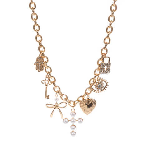 All the Things Multi Charm Necklace
