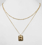 Sarah's Double Layered Card Charm Necklace