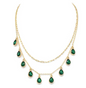 Ivona's Celebration Layered 9 Teardrop Crystal Necklace