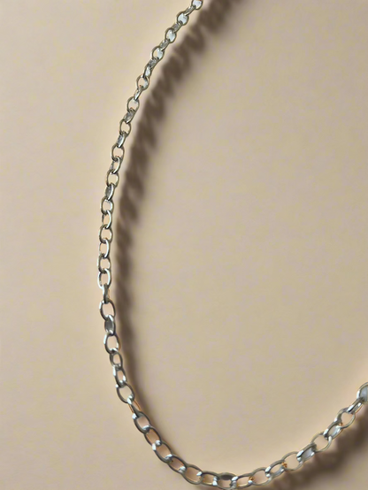 Graceful Oval Link Chain Necklace